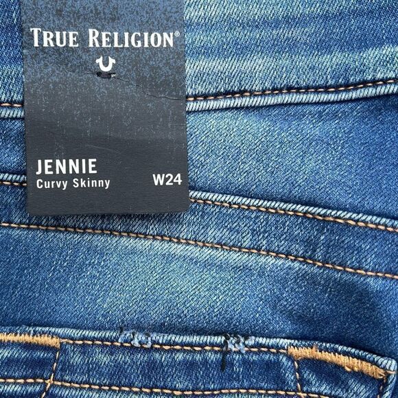 True Religion Jennie Curvy Skinny Jeans 24 New NWT - Picture 6 of 12